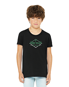 BELLA+CANVAS® Youth Jersey Short Sleeve Tee - Logo 1 - DTG-Black