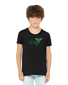 BELLA+CANVAS® Youth Jersey Short Sleeve Tee - Logo 2 - DTG-Black