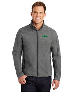 Port Authority® Core Soft Shell Jacket - Embroidery -Pearl Gray Heather