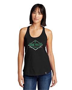 New Era® Ladies Heritage Blend Racerback Tank - DTG - Logo 1-Black