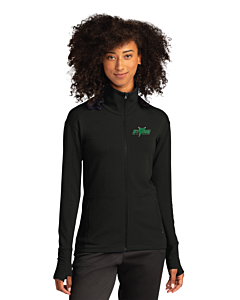 Sport-Tek® Ladies' Sport-Wick® Flex Fleece Full-Zip - Embroidery-Black
