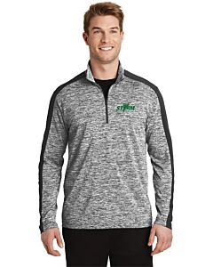 Sport-Tek® PosiCharge® Electric Heather Colorblock 1/4-Zip Pullover - Embroidery