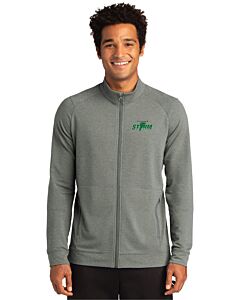 Sport-Tek® Sport-Wick® Flex Fleece Full-Zip - Embroidery-Light Heather Gray