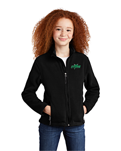 Port Authority® Youth Value Fleece Jacket - Embroidery -Black