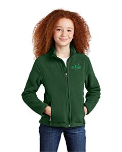Port Authority® Youth Value Fleece Jacket - Embroidery -Forest Green