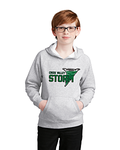 Sport-Tek® Youth Drive Fleece Pullover Hoodie - Logo 2 - DTG-Athletic Heather