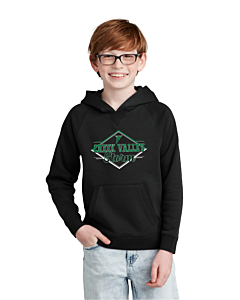 Sport-Tek® Youth Drive Fleece Pullover Hoodie - Logo 1 - DTG-Black