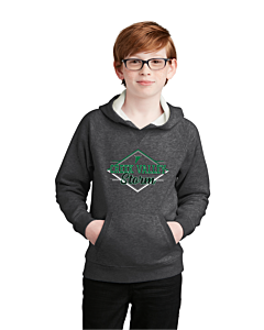 Sport-Tek® Youth Drive Fleece Pullover Hoodie - Logo 1 - DTG-Graphite Heather